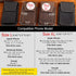 Gentlestache Darkbrown Leather Cell Phone Holster with Belt Clip, Flip Case for iPhone 14/13 Pro Max, Universal Pouch