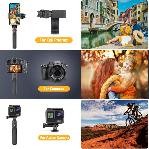 Zeadio Smartphone Video Cage Rig, Filmmaking Vlogging Case, Phone Stabilizer Tripod Mount for iPhone and Android