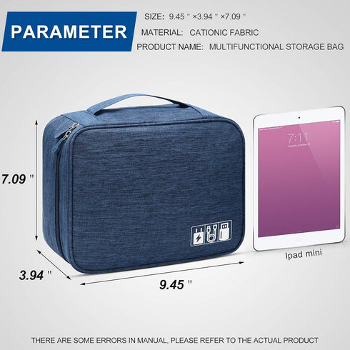 VOCUS Electronics Organizer Bag - Portable Travel Cable Organizer for Electronics Accessories, Large Storage Case