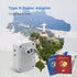 TESSAN Brazil Power Adapter, US to Brazil Travel Plug with 4 American Outlets & 3 USB Charger Ports