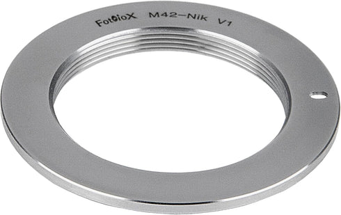 Fotodiox Pro Lens Mount Adapter, M42 Type 1 Screw Mount to Nikon F Mount SLR Camera Body