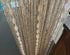 Hysenm Door String Curtains, 39x79 Inch Champagne Panel Soft Balls for Room Divider Home Décor