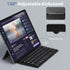 Doohoeek Universal Bluetooth Keyboard, Dual Bluetooth Mini Keyboard with Any-Angle Kickstand & Leather Cover for
