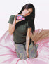Wildflower Cases Dream Star Case for iPhone 15 Plus - Blue, Pink, White, Stars, Protective Black Bumper
