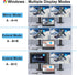 Aibilangose 2 8 1 Docking Station Dual Monitor for Dell/HP/Lenovo/Mac Laptop, USB C Laptop Docking Station Dual