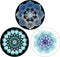Collapsible Phone Bracket 360° Rotary Grips - 3 Pack for Phones & Tablets (The Milky Way's Mandala)