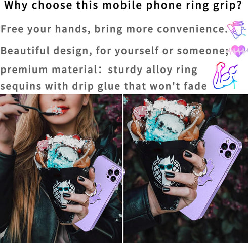 TACOMEGE Evil Eye Hand Phone Grip Holder - Versatile Phone Stand