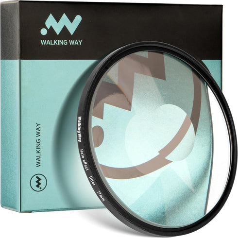 Walking Way Whirlpool Camera Effects Filter, Tunnel Vision Lens Filter for Camera Lens (77mm)