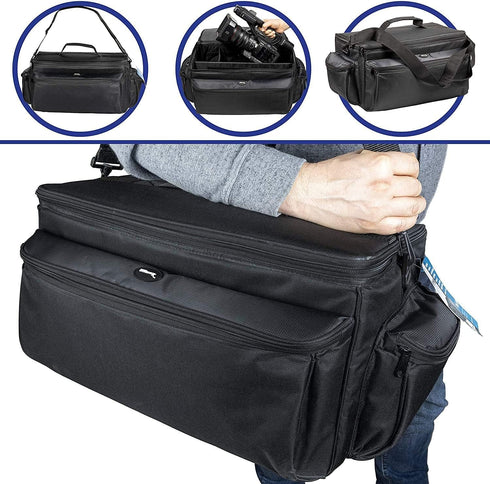 Ultimaxx Professional Extra-Large, Well-Padded, Water-Resistant Gadget Bag Compatible with Canon, Sony, Nikon, Pentax