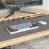 Guffercty kred 61-Keys PBT 60% Keycaps, Shine-Through OEM Profile, Backlit US Layout for 60% Mechanical Keyboard (61