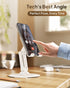 Cooper 360° Stand - Adjustable Cell Phone Stand for Desk, 360° Click-Rotating, Multi-Angle, Portable, Cream White