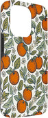 Modern Botanical Co. 15 Oranges Citrus Floral Botanical Pattern Design Case for iPhone Pro