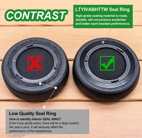 Virtuoso XT Earpads with Microphone Foam, Thicker Memory Foam Replacement Ear Cushion, Compatible with Virtuoso RGB