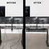 VIVO Clamp-on Under Desk Cable Net, 91 cm Workstation Wire Organizer for Home and Office, Black, DESK-AC36MH