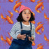 Generic Lobster Pattern Funny Backdrop Background for Photography Photo Photoshoot Screen Parties Curtain