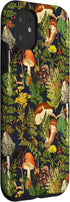 iPhone 11 Case - Mushroom Woodland Scene with Elderberries, Fungi, Nature Shrooms