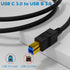 3.0 4 3.0 USB C to B Cable FT, USB-C-Male to USB B-Male Cable, Gold-Plated Connectors, Compatible with Docking Station