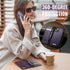 PlusnapX 13 2-in-1 13 6.1", Wallet Case for iPhone Compatible with Magsafe, PU Leather Flip RFID Blocking Card Holder