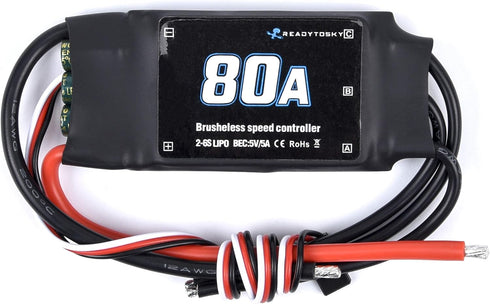 80A 2-6S Readytosky ESC Brushless ESC Electric Speed Controller for RC FPV Airplane Helicopter Drone