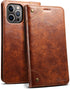 SINIANL Compatible iPhone 12 Pro Max Leather Wallet Folio Case with Magnetic Closure and Kickstand Card Slots