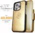 Dreem Fibonacci Wallet Case for iPhone 14 Pro - 2-in-1 Shockproof with Detachable Vegan Leather Folio