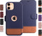 LUPA Legacy Compatible for iPhone 11 Wallet Case with Card Holder - Slim Durable Faux Leather Flip Cover - Desert Sky
