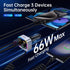 Syncwire Bluetooth 5.4 FM Transmitter Car Adapter, 66W PD QC 3.0 Fast Charge, Wireless FM Radio Adapter with USB-C Cable