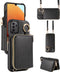 Furiet Wallet Case for Samsung Galaxy A32 5G 2021, 6.5 inch, with Shoulder Strap, Zipper Flip Organ Purse