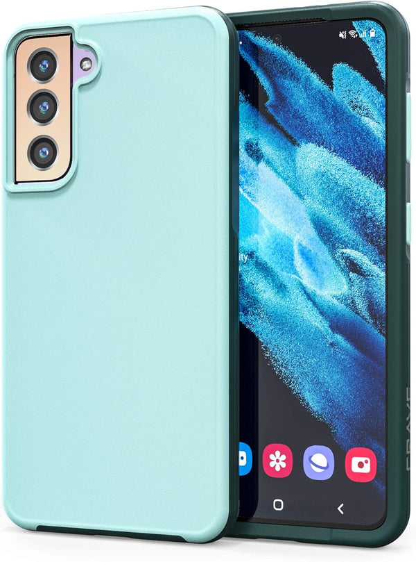 Crave Slim Guard Galaxy S21 Case, Aqua, Shockproof for Samsung Galaxy S21, S21 5G (6.2 inch)