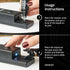 Hudson Hi-Fi Turntable Ultra Sonic Stylus Cleaner - Vinyl Stylus Needle Cleaner for Turntable Record Player - Anti
