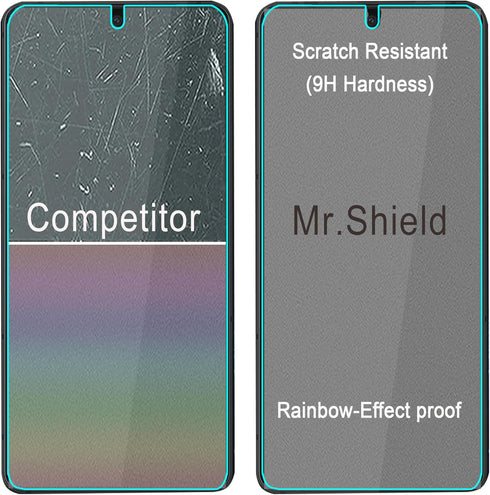 Mr.Shield Tempered Glass Screen Protector for Asus ROG Phone 8 / 8 Pro, 3-Pack, Japan Glass, 9H Hardness