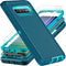 Military Grade 3 in 1 Heavy Duty Case for Samsung Galaxy S10 Plus, with 2Pcs Self Healing Flexible TPU Screen Protector