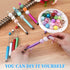 Heeshbou 30 2-In-1 1.0mm Pcs Beadable Pens Bulk Beadable Stylus Pen for Touchscreen Plastic Bead Pens Kit Handwriting