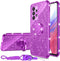nancheng Luxury Cute Soft TPU Glitter Phone Case for Samsung A53 5G, with Ring Kickstand, Shockproof Protective Case