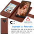 Tekcoo Galaxy Note 9 Case, PU Leather Wallet Case, ID Cash Credit Card Slots Holder, Detachable Magnetic Hard Case
