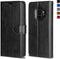 OCASE Samsung Galaxy S9 Case – Leather Flip Wallet Case for Samsung Galaxy S9 Devices (Black)