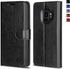 OCASE Samsung Galaxy S9 Case – Leather Flip Wallet Case for Samsung Galaxy S9 Devices (Black)