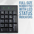 Manhattan Wired Computer Keyboard, Basic Black, 104-keys, 4.5ft USB-A Cable, Foldable Stands, 3 Yr Warranty