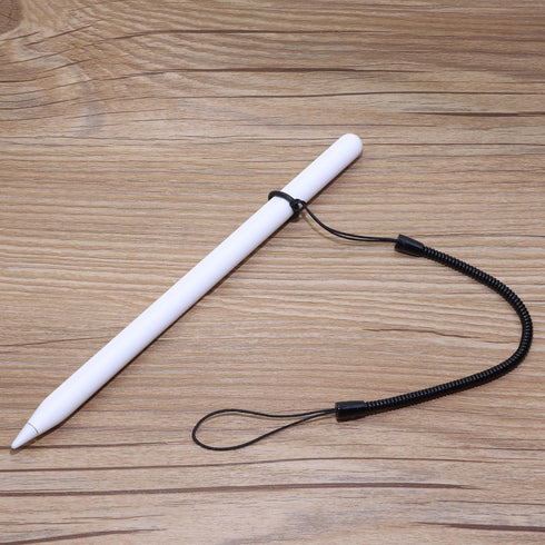 Mini Skater Plastic Elastic Tether Lanyard for Stylus Pens, 4 Pcs with Silicone Ring