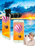 Cell Phone Camera Lens Kit, 11 in 1 Universal with 20x Telephoto Lens, Wide Angle, Macro, Fisheye, Tripod - Black