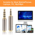 2.5mm to 3.5mm Adapter and 3.5mm to 2.5mm Adapter, Gold Plated Jack Stereo Connector for Smartphones