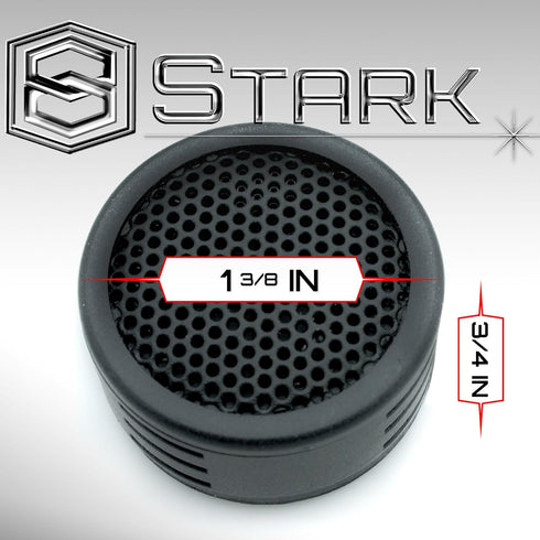 Stark Industries High Performance Neodymium Silk Dome Tweeters - 500 Watt Max Power, 4 Pairs