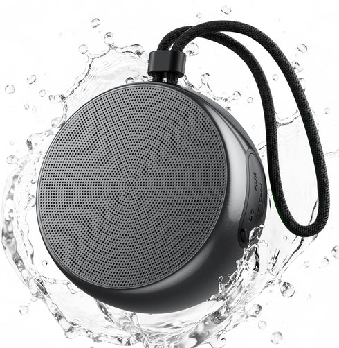 SMILEBOP Shower Speaker Bluetooth Waterproof, IP67 Waterproof Portable Wireless Speaker with Metal Body,