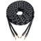 12AWG Speaker Cable (6 Feet), 1 Pack Premium Heavy Duty Braided Wire with Dual Gold Plated Banana Plug, CL2 Rated