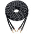 12AWG Speaker Cable (6 Feet), 1 Pack Premium Heavy Duty Braided Wire with Dual Gold Plated Banana Plug, CL2 Rated