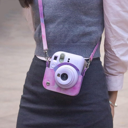 Protective Case for Fujifilm Instax Mini 12 Camera, Specially Designed with Light-sensitive Holes, Dreamy Clouds