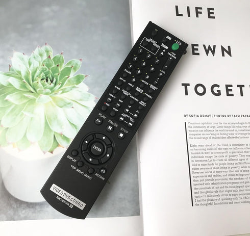 RMT-V504A Replacement Remote Control - Compatible with Sony RMT-V501A SLV-D100 SLV-D281P SLV-D380P YSP-4000BL DVD-VCR