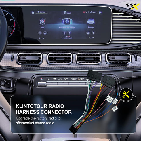 1986-2004/Mazda 1991-1997/Mercury 1986-2000, 16Pin E-150 E-250 Aftermarket Radio Wiring Adapter Compatible with Ford