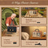 PRUNUS J-110 Retro Vintage Portable Radio AM FM, Battery Powered & Rechargeable, Shortwave Radio