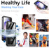 Temdan Samsung Galaxy S23 Case, Waterproof with Built-in Lens & Screen Protector, Full Body Shockproof, Black/Clear